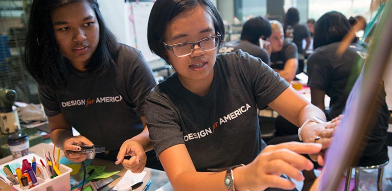 In Design for America, a national network of design teams, students use human-centered design to solve pressing social problems.