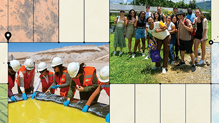 Collage of international students 