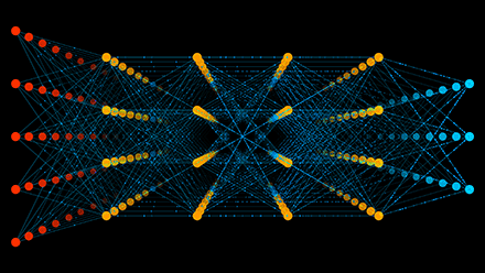 Abstract image of neural network