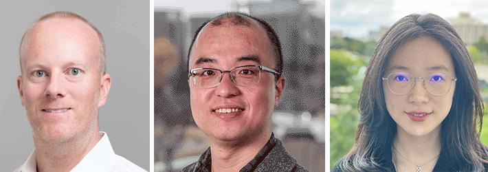 From left: Ted Sargent, Ke Xie, Bosi Peng