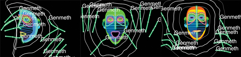 Another of Compton’s masks tracks hand movements as well as her face.