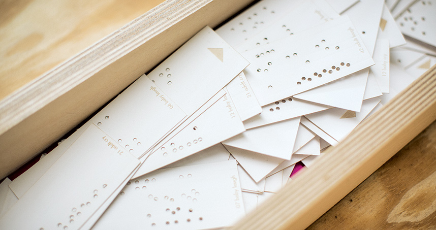 An interactive installation called Un*spoken explored the similarities and differences between laughter and crying.